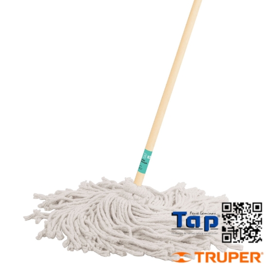 Imagen de TRAPEADOR T MECHUDO 450 G C BASTON 120 CM KLINTEK