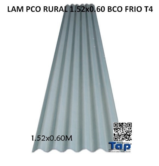 Imagen de LAM PCO RURAL 1.52x0.60 CRISTAL T4