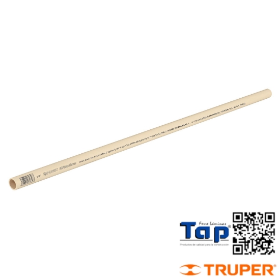Imagen de TUBO CPVC HIDRAULICO 013 1/2" RD 13.5 3 M FOSET
