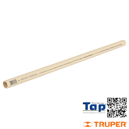 Imagen de TUBO CPVC HIDRAULICO 019 3/4" RD 13.5 3 M FOSET