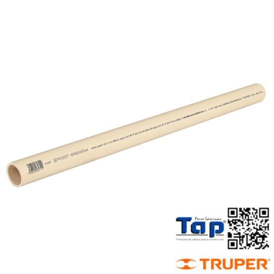 Imagen de TUBO CPVC HIDRAULICO 031 1-1/4",RD 11 3 M FOSET