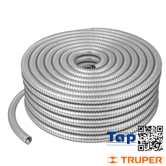 Imagen de TUBO FLEX METALICO 025 1" VOLTECK ROLLO 50M