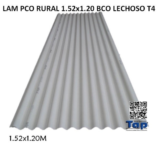 Imagen de LAM PCO RURAL 1.52x1.20 BCO LECHOSO T4
