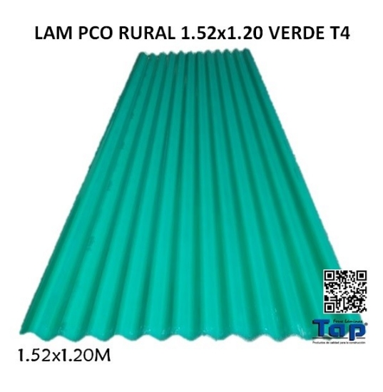 Imagen de LAM PCO RURAL 1.52x1.20 VERDE T4