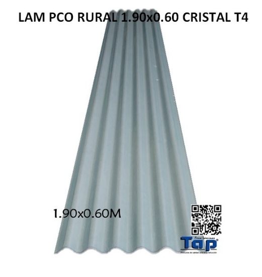 Imagen de LAM PCO RURAL 1.90x0.60 CRISTAL T4