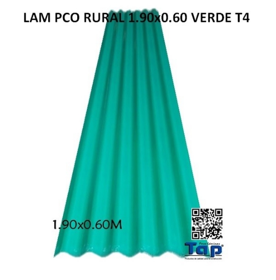 Imagen de LAM PCO RURAL 1.90x0.60 VERDE T4