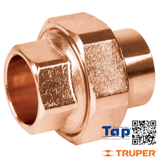 Imagen de TUERCA UNION LATON COBRIZADO 025 1" FOSET