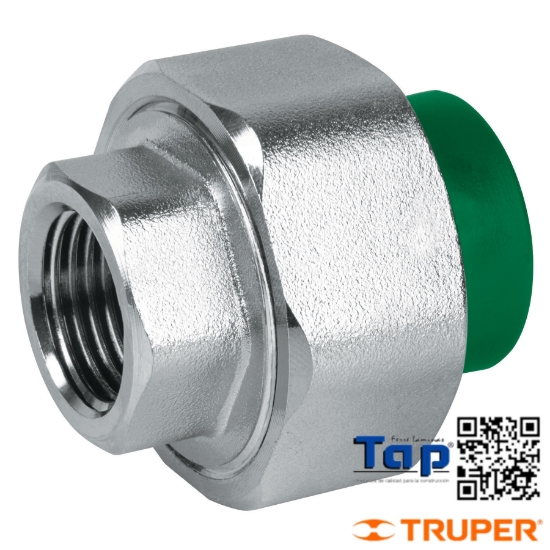 Imagen de TUERCA UNION MIXTA PPR 025 1"X025 1" FOSET