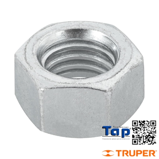 Imagen de TUERCAS HEXA ACERO GALVANIZADO 009 3/8" BOL 100