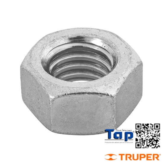 Imagen de TUERCAS HEXA ACERO GALVANIZADO 011 7/16" BOL 60