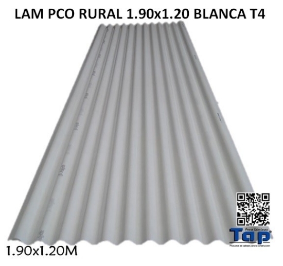 Imagen de LAM PCO RURAL 1.90x1.20 BCO LECHOSO T4