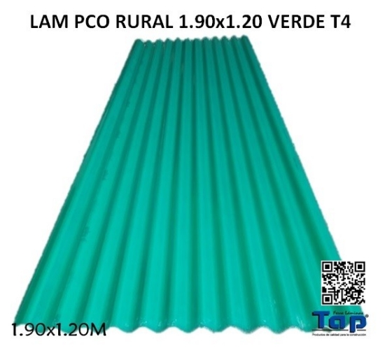 Imagen de LAM PCO RURAL 1.90x1.20 VERDE T4