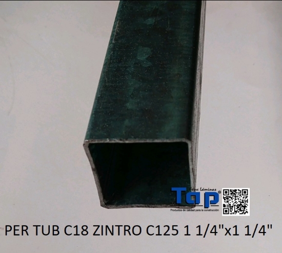 Imagen de PER TUB C18 ZINTRO C125 1 1/4"x1 1/4"