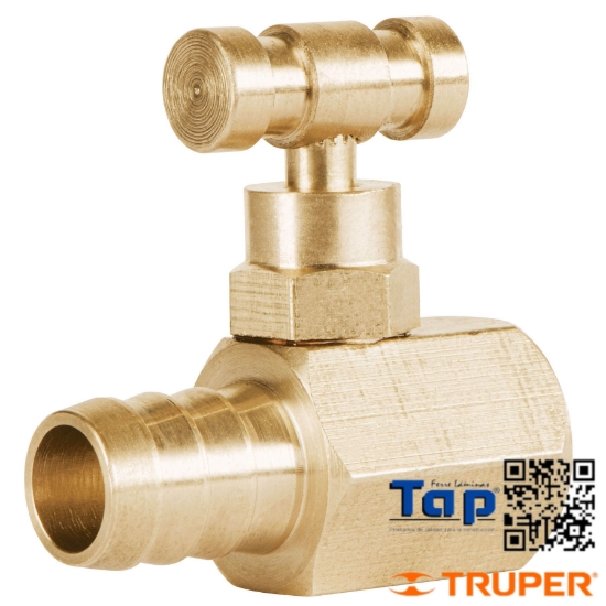 Imagen de VALVULA AGUJA LATON P GAS ESPIGA 009 3/8"XNPT 006 1/4"