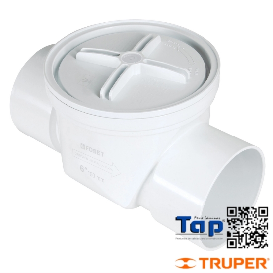 Imagen de VALVULA ANTIRRETORNO ABS 150 6" FOSET
