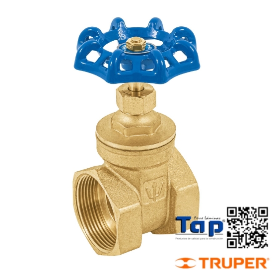 Imagen de VALVULA COMPUERTA LATON ROSCABLE 038 1-1/2" FOSET