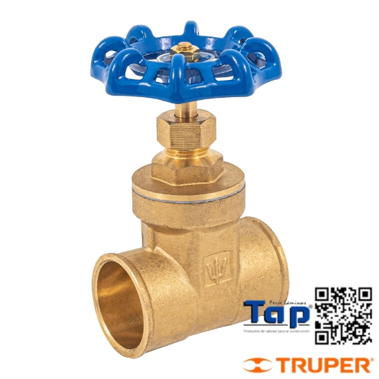 Imagen de VALVULA COMPUERTA LATON SOLDABLE 031 1-1/4" FOSET