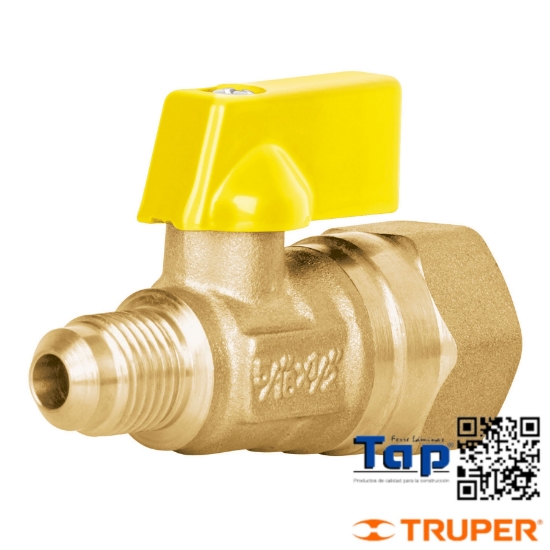 Imagen de VALVULA CONTROL LATON P GAS 008 5/16"X013 1/2" FOSET