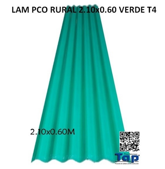 Imagen de LAM PCO RURAL 2.10X0.60 VERDE T4