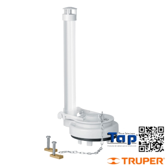 Imagen de VALVULA DESCARGA 075 3" P WC 1 PZA CADENA INOX FOSET