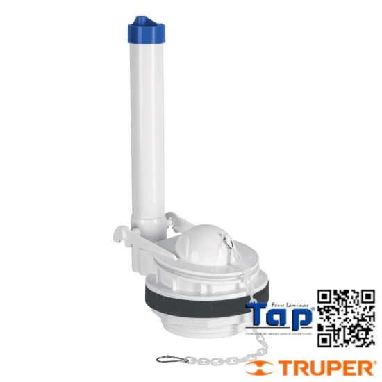Imagen de VALVULA DESCARGA 075 3" P WC 2 PZAS CADENA PLASTICA