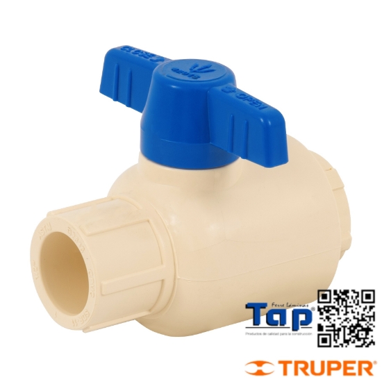 Imagen de VALVULA ESFERA DESMONTABLE CPVC 013 1/2" FOSET