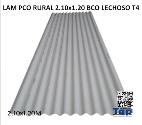 Imagen de LAM PCO RURAL 2.10X1.20 BCO LECHOSO T4