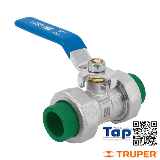 Imagen de VALVULA ESFERA DESMONTABLE PPR 013 1/2" FOSET