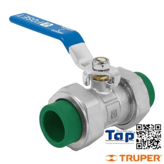 Imagen de VALVULA ESFERA DESMONTABLE PPR 019 3/4" FOSET