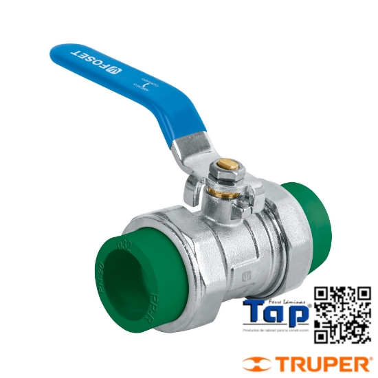 Imagen de VALVULA ESFERA DESMONTABLE PPR 025 1" FOSET