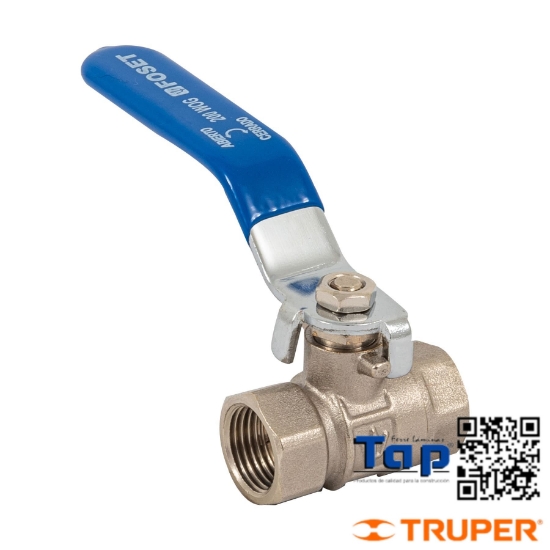 Imagen de VALVULA ESFERA LATON ROSCABLE 009 3/8" FOSET