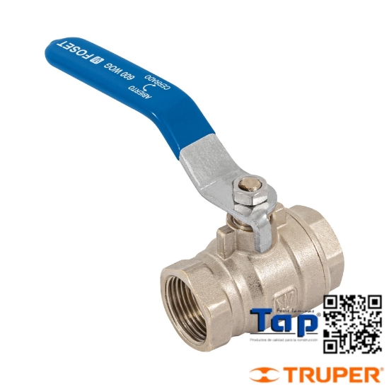 Imagen de VALVULA ESFERA LATON ROSCABLE 019 3/4" ALTA PRESION