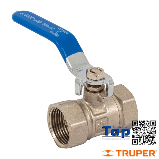 Imagen de VALVULA ESFERA LATON ROSCABLE 019 3/4" FOSET