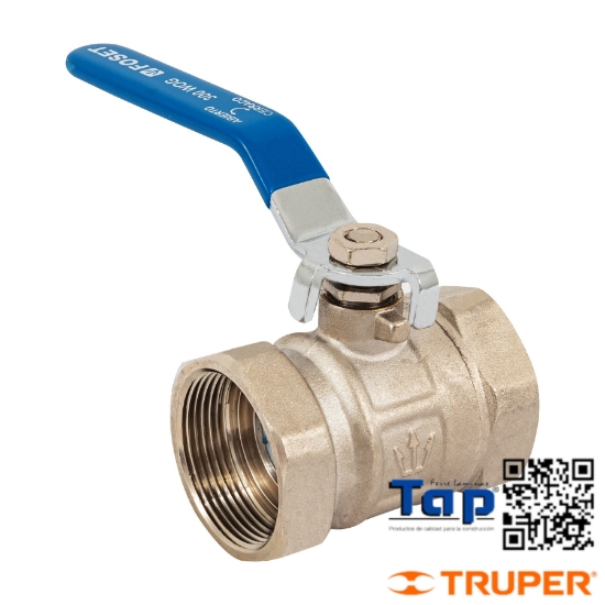 Imagen de VALVULA ESFERA LATON ROSCABLE 038 1-1/2" FOSET