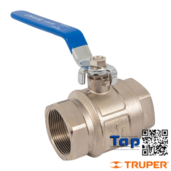 Imagen de VALVULA ESFERA LATON ROSCABLE 062 2-1/2" FOSET