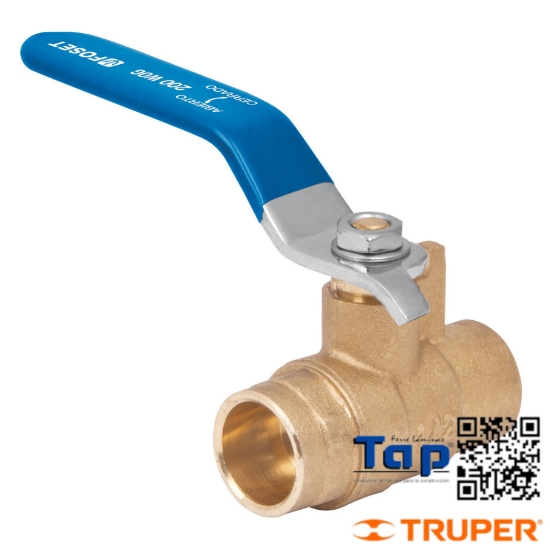 Imagen de VÁLVULA ESFERA LATÓN SOLDABLE 013 1/2" FOSET
