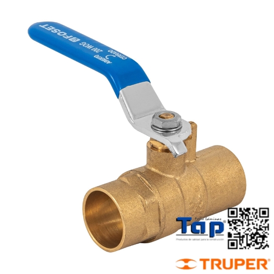 Imagen de VALVULA ESFERA LATON SOLDABLE 019 3/4" FOSET