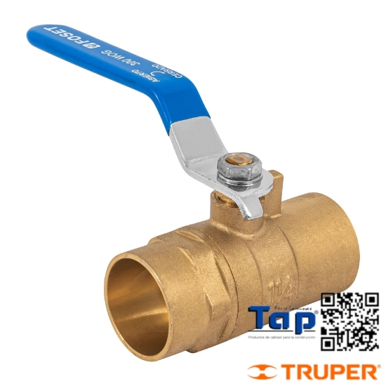 Imagen de VALVULA ESFERA LATON SOLDABLE 031 1-1/4" FOSET
