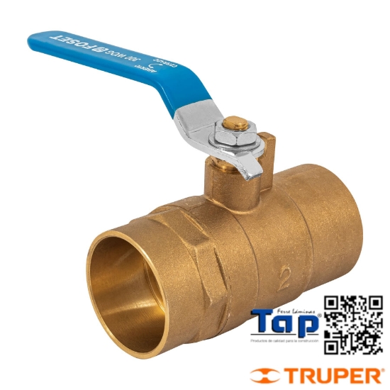 Imagen de VALVULA ESFERA LATON SOLDABLE 050 2" FOSET
