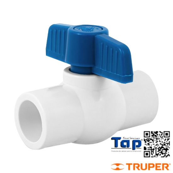 Imagen de VALVULA ESFERA PVC 031 1-1/4" P CEMENTAR FOSET