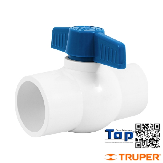 Imagen de VALVULA ESFERA PVC 038 1-1/2" P CEMENTAR FOSET
