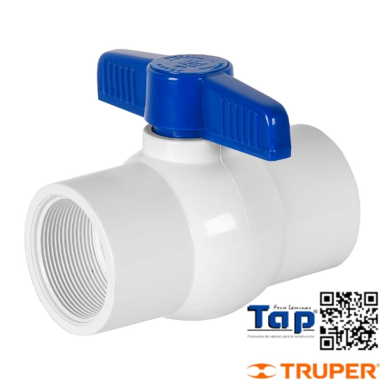 Imagen de VALVULA ESFERA PVC 050 2" ROSCABLE FOSET