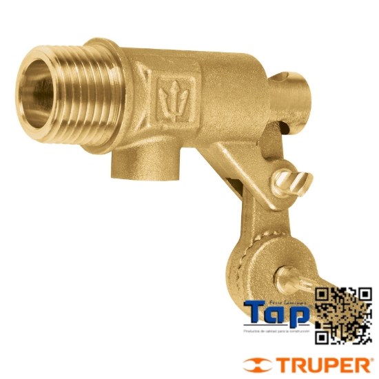 Imagen de VALVULA FLOTADOR LATON 013 1/2" REFORZADA FOSET