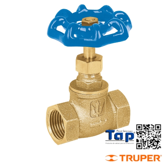 Imagen de VALVULA GLOBO LATON ROSCABLE 013 1/2" FOSET
