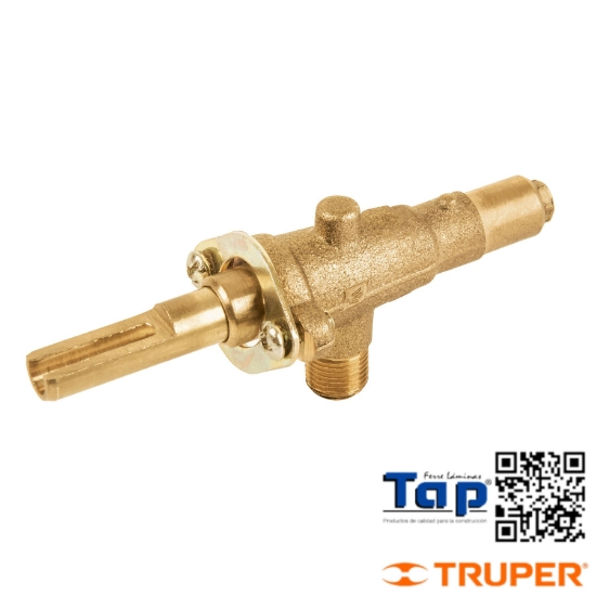 Imagen de VALVULA HORIZONTAL LATON 003 1/8" P GAS LP SIN MANERAL