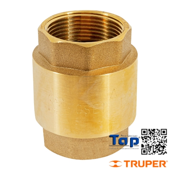 Imagen de VALVULA RETENCION LATON 031 1-1/4" FOSET