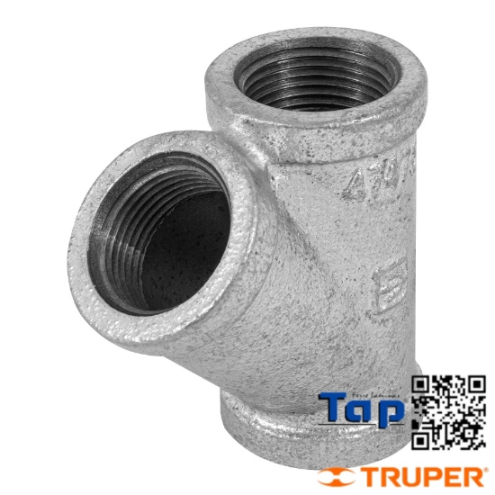 Imagen de YEE SENCILLA 025 1" ACERO GALVANIZADO FOSET