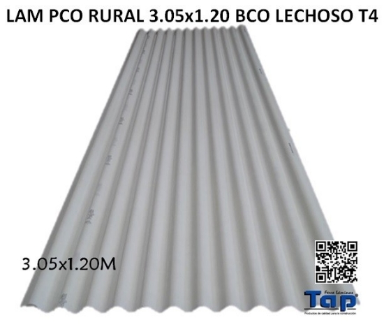 Imagen de LAM PCO RURAL 3.05x1.20 BCO LECHOSO T4