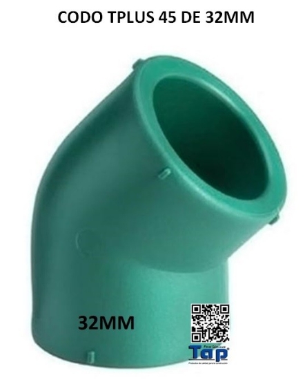 Imagen de CODO TPLUS 45 DE 32MM