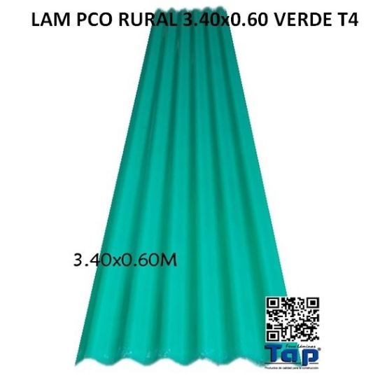 Imagen de LAM PCO RURAL 3.40x0.60 VERDE T4